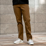 KETL Mtn Tomfoolery Travel Pant Straight Fit 32" Inseam: Stretchy, Packable, Casual Chino Style W/ Zipper Pockets - Brown Men's Casual Pants Tomfoolery Travel Pant 32"