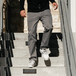 KETL Mtn Tomfoolery Travel Pant Straight Fit 32" Inseam: Stretchy, Packable, Casual Chino Style W/ Zipper Pockets - Grey Men's - Casual Pants - Tomfoolery Travel Pant 32"