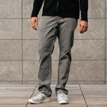 KETL Mtn Tomfoolery Travel Pant Straight Fit 32" Inseam: Stretchy, Packable, Casual Chino Style W/ Zipper Pockets - Grey Men's - Casual Pants - Tomfoolery Travel Pant 32"