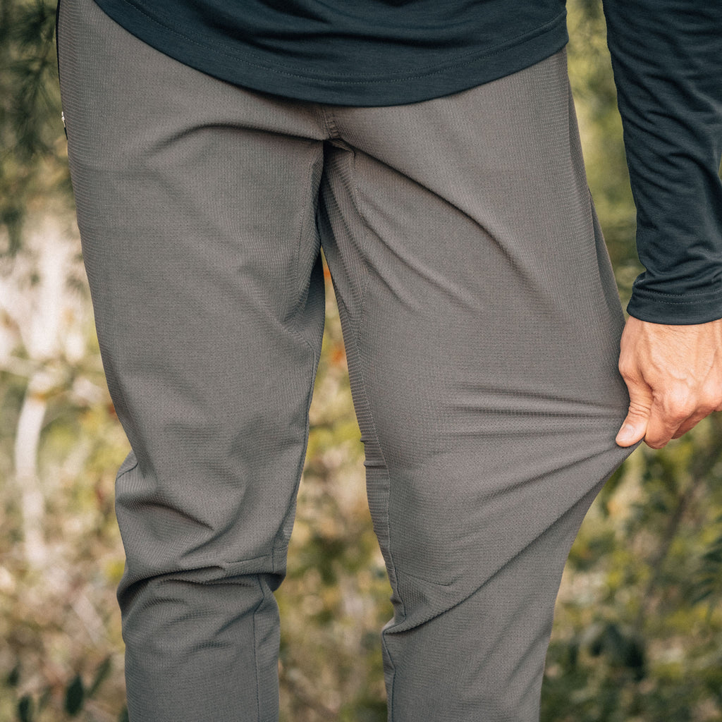 KETL Mtn Vent Lightweight Pants 32" Inseam: Summer Hiking & Travel - Ultra-Breathable, Packable & Stretchy - Grey Men's Casual Pants Vent Jogger'ish Lightweight Travel Pants 32"