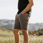 KETL Mtn Vent Lightweight Shorts 9" Inseam: Summer Hiking & Travel - Ultra-Breathable Airflow Stretch Grey Men's Short/Bib Short Vent Lightweight Shorts 9"