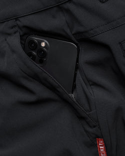 KETL Mtn Virtue Hybrid Shorts V3 12" Inseam: Swim, Hike, Travel, Lounge, Bike - Men's Hiking Chino Style Lightweight Black - Short/Bib Short - Virtue V.3 12" Hybrid Shorts