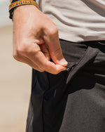 KETL Mtn Virtue Hybrid Shorts V3 9" Inseam: Swim, Hike, Travel, Lounge, Bike - Men's Hiking Chino Style Lightweight Black Short/Bib Short Virtue V.3 9" Hybrid Shorts