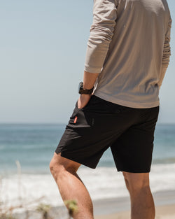 KETL Mtn Virtue Hybrid Shorts V3 9" Inseam: Swim, Hike, Travel, Lounge, Bike - Men's Hiking Chino Style Lightweight Black