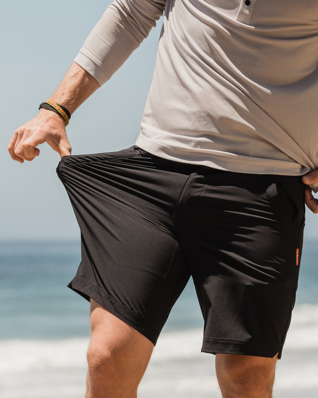 KETL Mtn Virtue Hybrid Shorts V3 9" Inseam: Swim, Hike, Travel, Lounge, Bike - Men's Hiking Chino Style Lightweight Black