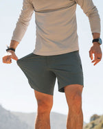 KETL Mtn Virtue V.3 Hybrid MTB Shorts 7" Blue Fog Men's - Short/Bib Short - Virtue V.3 7" Hybrid Shorts