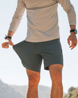 KETL Mtn Virtue V.3 Hybrid MTB Shorts 7" Blue Fog Men's - Short/Bib Short - Virtue V.3 7" Hybrid Shorts