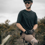 KETL Mtn Wayward Casual MTB Short Sleeve Jersey - Durable, Breathable, Zipper Pocket Men's Mountain Bike Shirt Black Men's - Jersey - Wayward SS Jersey