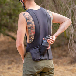 KETL Mtn Canyon MTB Bib: Triple Pocket Chamois Mountain Bike Specific Bibs Black/Rust Men's Short/Bib Short Canyon Bib