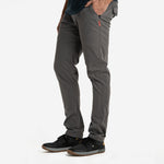 KETL Mtn Tomfoolery Travel Pants 32" Inseam: Stretchy, Packable, Casual Chino Style W/ Zipper Pockets - Grey Men's - Casual Pants - Tomfoolery Travel Pant 32"