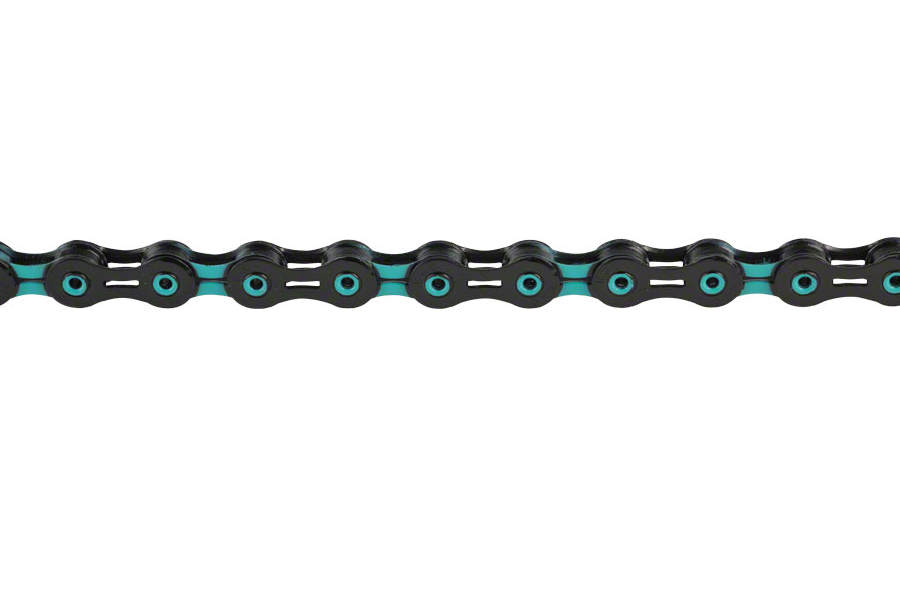 KMC DLC 11 Chain - 11-Speed, 118 Links, Black/Celeste MPN: CN11429 UPC: 766759711429 Chains DLC 11 Chain