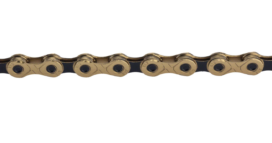 KMC X12 Chain - 12-Speed, 126 Links, Gold/Black MPN: CN12204 UPC: 766759712204 Chains X12 Chain
