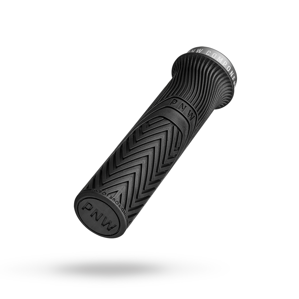 PNW Components Loam Grips - LTD Black & Silver - XL - Grip - Loam Grips LTD