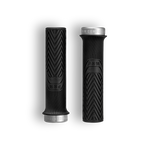 PNW Components Loam Grips - LTD Black & Silver - Regular MPN: LGA25BS UPC: 810035877535 Grip Loam Grips LTD