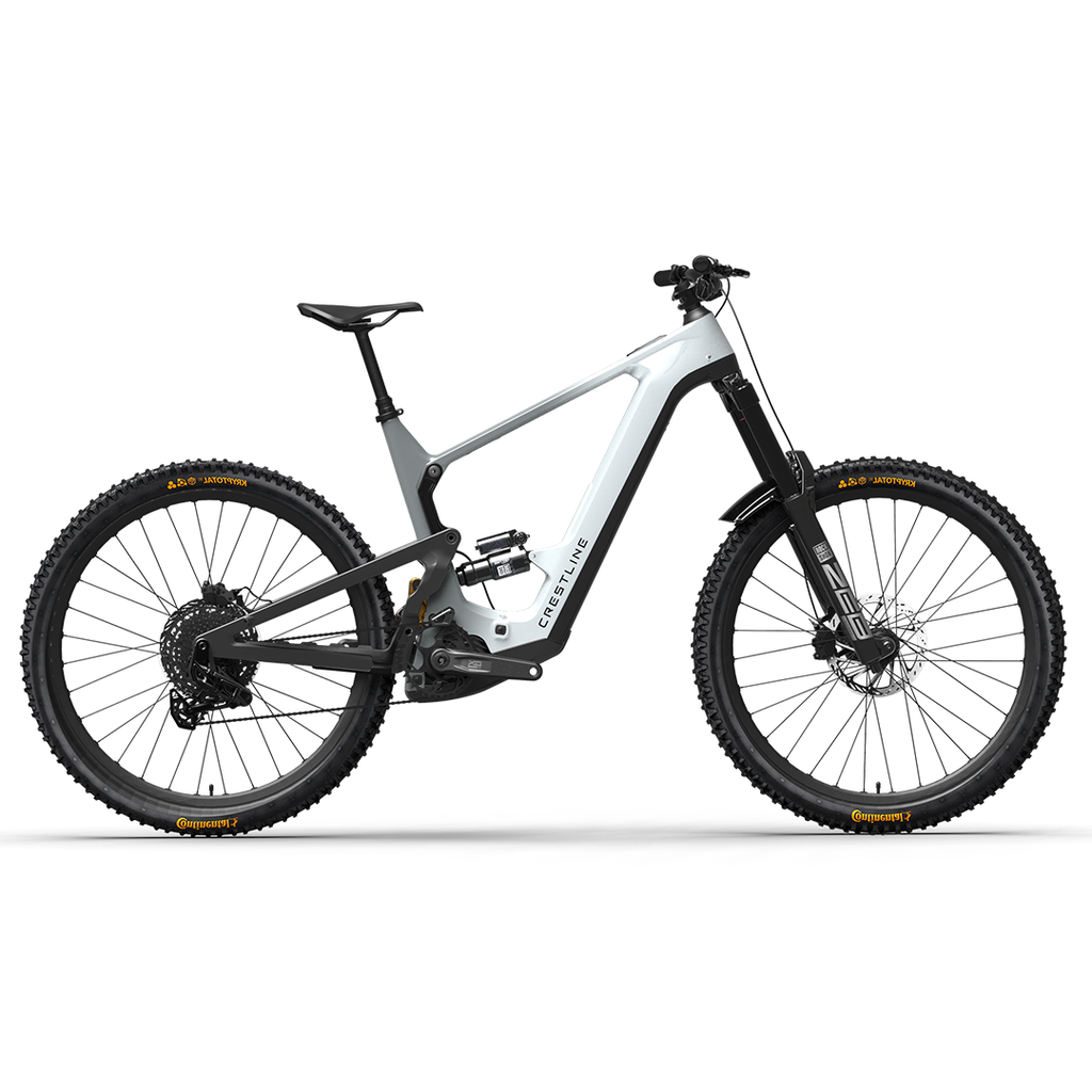 Crestline LS 160 Special Edition 2025 - Bosch Motor, 600WH Battery - White/Gray E-Mountain Bike LS 160