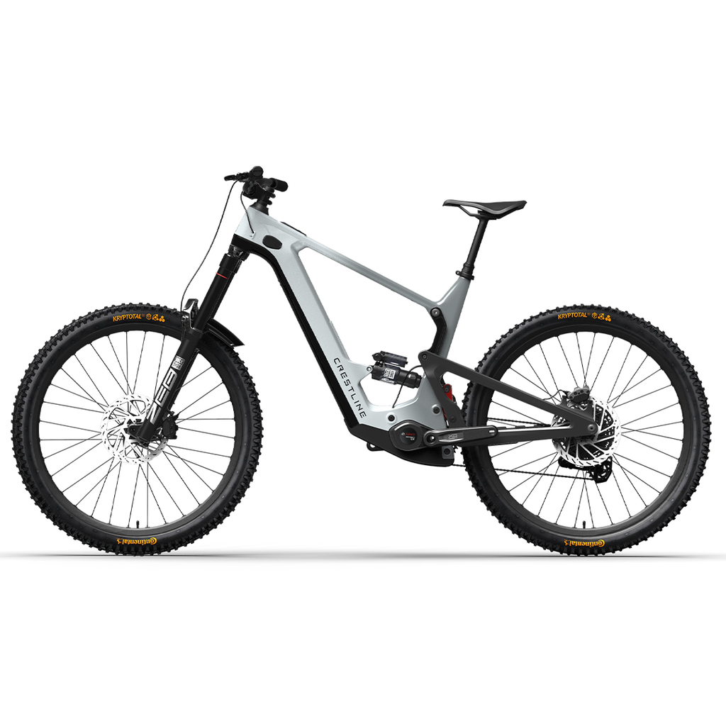 Crestline LS 160 Special Edition 2025 - Bosch Motor, 600WH Battery - White/Gray - E-Mountain Bike - LS 160