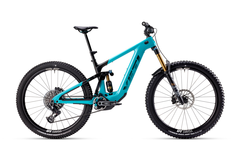Yeti LTe Turq Series Complete E-Bike w/ T3 X0 T-Type Build, Turquoise E-Mountain Bike LTe