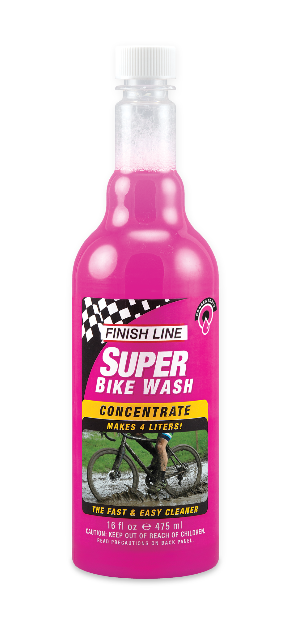 Finish Line Super Bike Wash Cleaner Concentrate, 16oz (Makes 1 Gallon) MPN: SC0160101 UPC: 036121710047 Degreaser / Cleaner Super Bike Wash