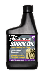 Finish Line Shock Oil 10 Weight, 16oz MPN: S00161001 UPC: 036121700130 Suspension Oil and Lube Shock Oil