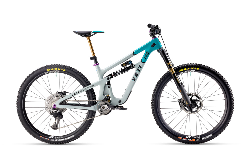 Yeti SB160 Turq Series 40th Anniversary Team Edition Complete Bike w/ XTR Build, Gray/Turq