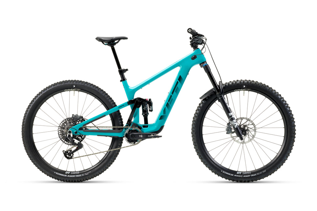 Yeti MTe Carbon Series Complete E-Bike w/ C2 E90 Series Build, 580wh, Turquoise E-Mountain Bike MTe