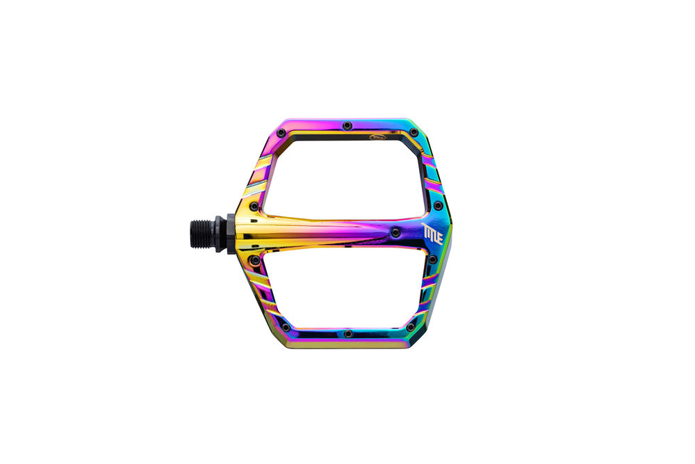 oil slick flat pedals Title MTB Connect Aluminum Platform Pedals, Oil Slick Pedals