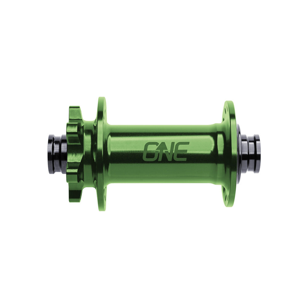 OneUp Components Front Hub, 110 x 15, 6 Bolt, 32H, Green