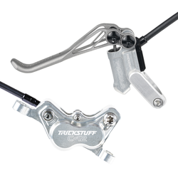 Trickstuff Piccola HD Brakeset, Silver/Black, Kevlar Hose Front 900mm - Rear 1700mm, C42 Caliper MPN: BPCHTFAKPQBSA0002S UPC: 4251189818313 Disc Brake & Lever Piccola HD