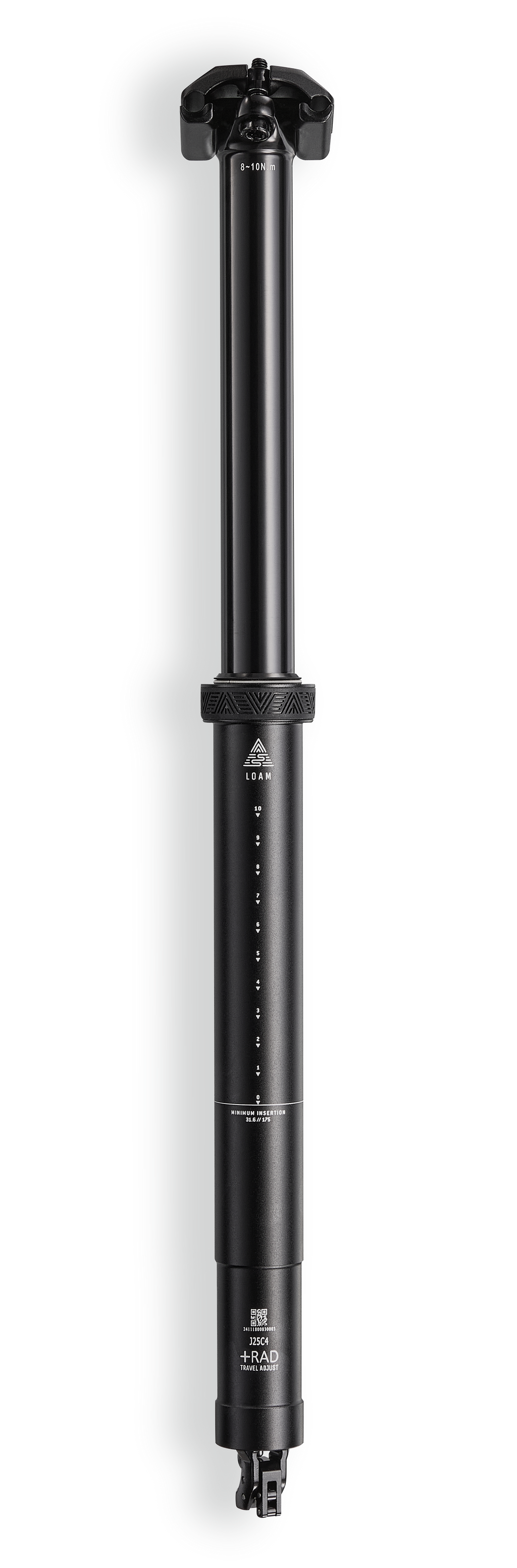 PNW Components Loam Dropper Post, Gen 2, 31.6mm, Black - Dropper Seatpost - Loam Dropper Post Gen 2