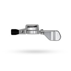PNW Loam Lever V2 Dropper Post Lever, MMX Mount Clamp, Silver/Hyper Lichen - Dropper Seatpost Remote - Loam V2 Dropper Remote