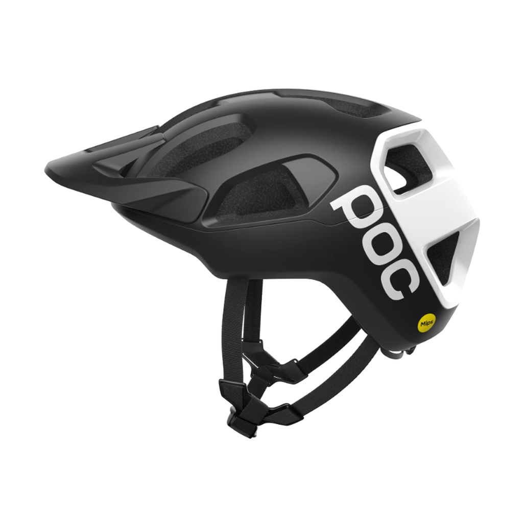 POC Cularis Helmet - Uranium Black Matte/Hydrogen White w. Logo
