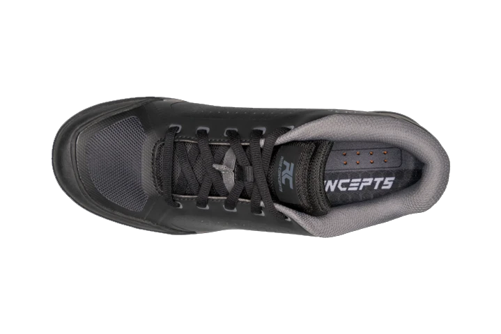 Ride Concepts Men's Powerline Flat Shoe Black / Charcoal Size 10.5 - Flat Shoe - Powerline Flat Shoe