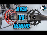 Video: Wolf Tooth Elliptical Direct Mount Chainring - 32t, SRAM Direct Mount, Drop-Stop A, For SRAM BB30 Short Spindle Cranks, - Direct Mount Chainrings PowerTrac Elliptical SRAM 3-Bolt Direct Mount Chainrings