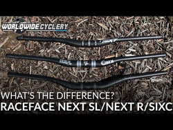 Video: RaceFace NEXT R 35 Carbon Riser Handlebar - 35 x 800mm, 20mm Rise, Green - Flat/Riser Handlebar Next R