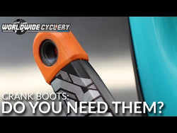 Video: RaceFace Crank Boots: For Carbon Cranks, 2-Pack Turquoise - Crank Part Crank Boots - For Carbon