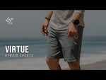 Video: KETL Mtn Virtue Hybrid Shorts V3 12" Inseam: Swim, Hike, Travel, Lounge, Bike - Men's Hiking Chino Style Lightweight Charcoal Short/Bib Short Virtue V.3 12" Hybrid Shorts