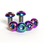 Trail One Components Titanium Rotor Bolts Upgrade Kit - Rainbow (12 peice) MPN: RB-Rainbow Disc Rotor Parts and Lockrings Titanium Rotor Bolt Upgrade Kit