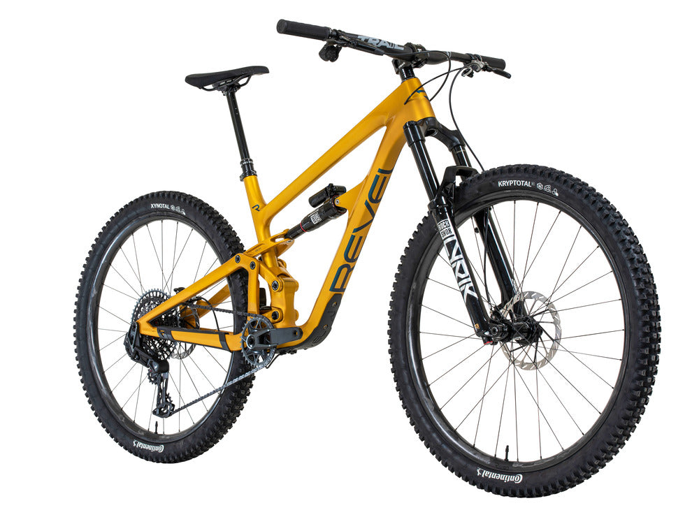 Revel Rascal V2 Sram X0 Eagle T-Type AXS, PonyBoy Gold Mountain Bike Rascal V2