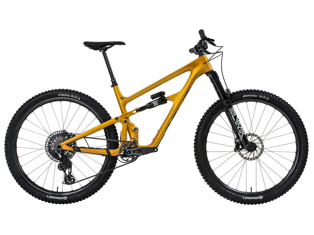 Revel Rascal V2 Sram GX Eagle T-Type AXS, PonyBoy Gold Mountain Bike Rascal V2