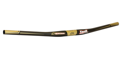 Renthal FatBar Lite Carbon Zero Handlebar - Carbon, 0mm, 780mm, 31.8mm, Black, V2 - Flat/Riser Handlebar - FatBar Lite Carbon Handlebar