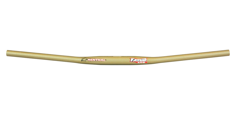 Renthal FatBar Lite Zero Handlebar - Aluminum, 0mm, 780mm, 31.8mm, Gold, V2 MPN: M189-01-AG UPC: 765442157780 Flat/Riser Handlebar FatBar Lite Handlebar