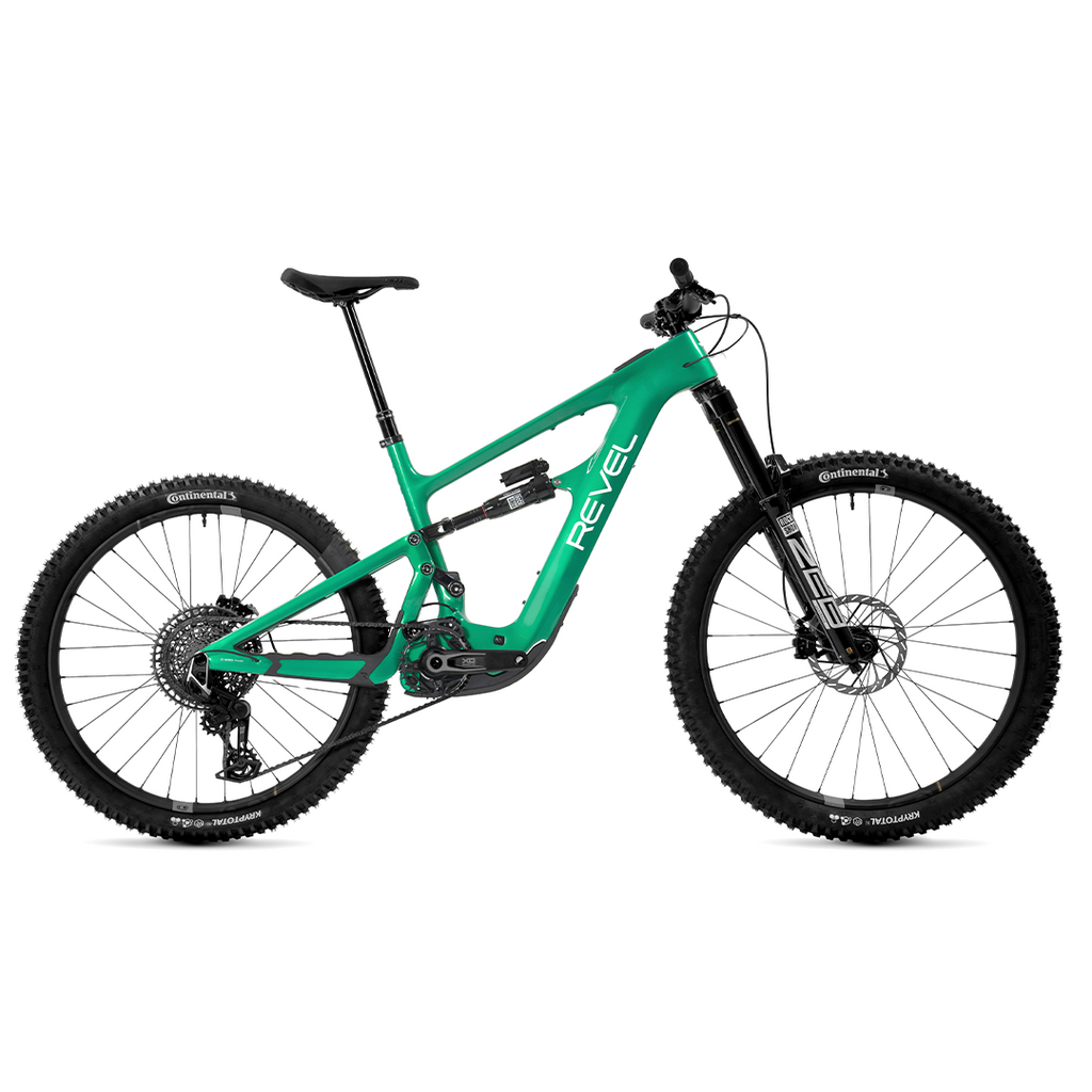 29er fully e bike Revel ReRun Complete E-Bike w/ SRAM Eagle X0 T-Type Kit, Green