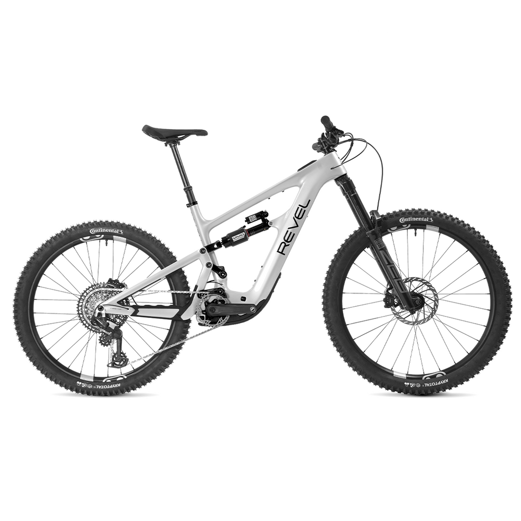 Revel ReRun Complete E-Bike w/ Treeline SRAM Eagle 90 T-Type Kit, White E-Mountain Bike ReRun