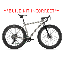 Revel R+ Complete Gravel Bike, Sram Rival XPLR Build, Raw Titanium Gravel Bike R+