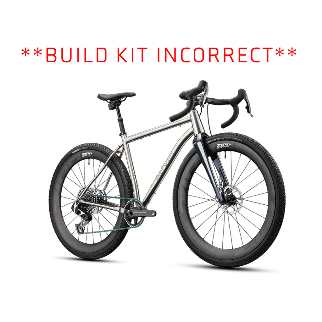 Revel R+ Complete Gravel Bike, Sram Rival XPLR Build, Raw Titanium - Gravel Bike - R+