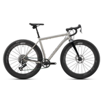 Revel R+ Complete Gravel Bike, Sram Red XPLR Build, Raw Titanium Gravel Bike R+