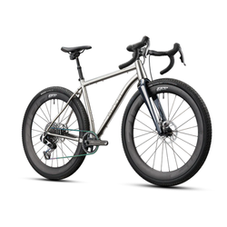 Revel R+ Complete Gravel Bike, Sram Red XPLR Build, Raw Titanium - Gravel Bike - R+