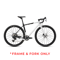 Revel Rover Gravel Framekit w/ Fork, Sin City White Gravel Frame Rover