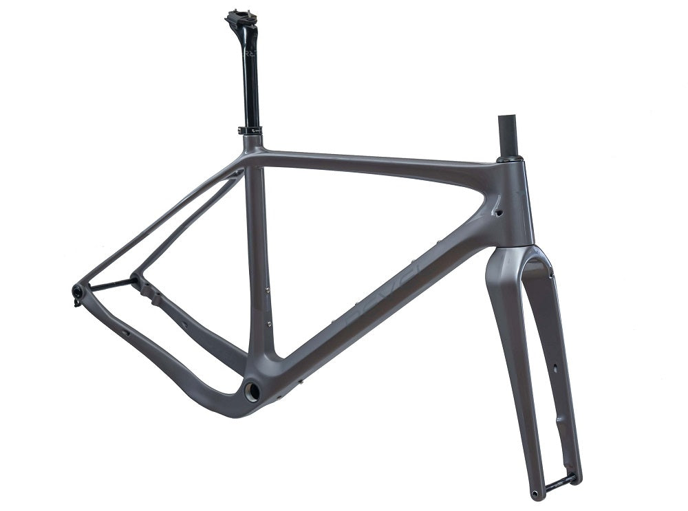 Revel Rover Gravel Bike Frame/Fork Only T-1000 Silver Gravel Frame Rover