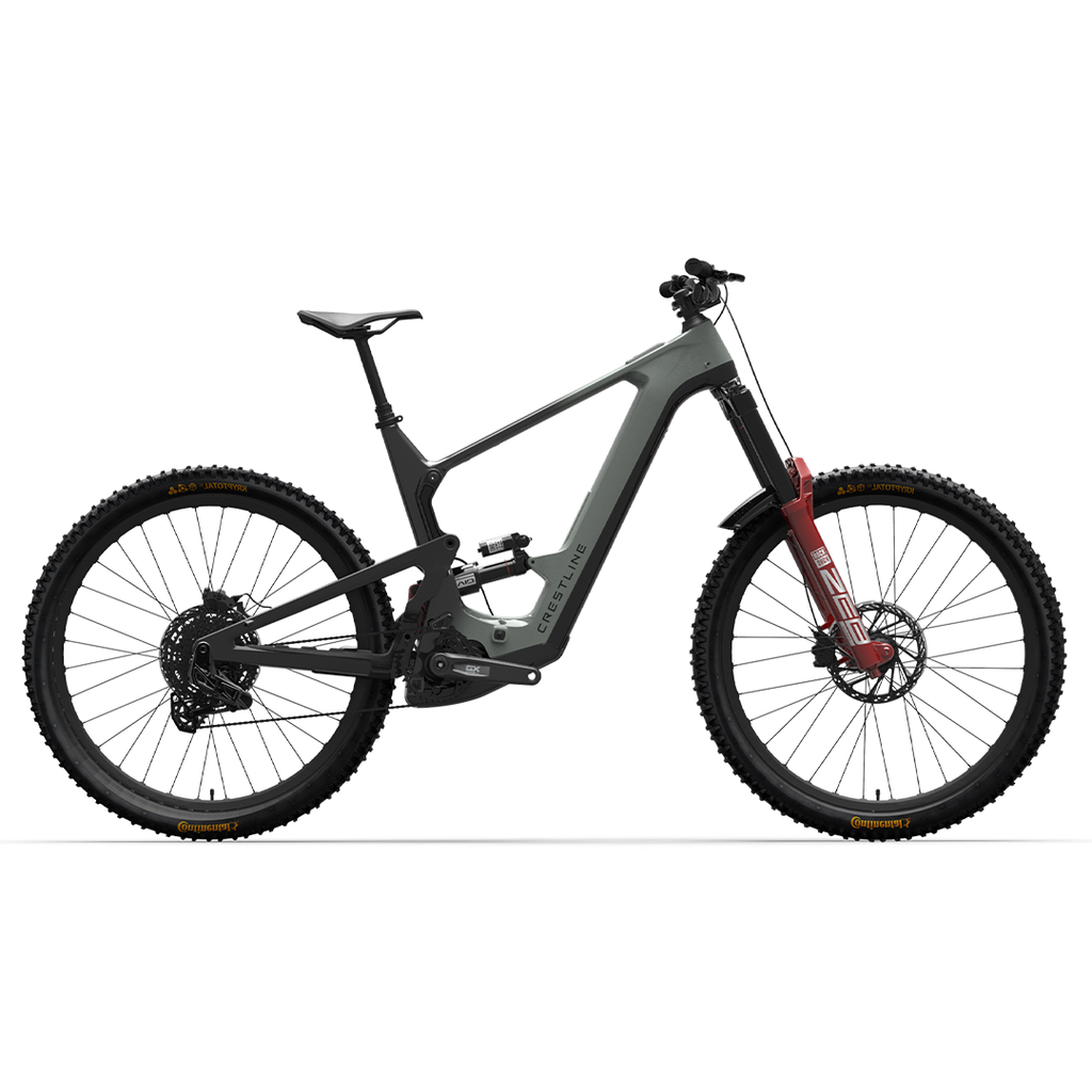 Crestline S 180 Classic Edition 2025 - Bosch Motor, 600WH Battery - Gray/Black E-Mountain Bike S 180